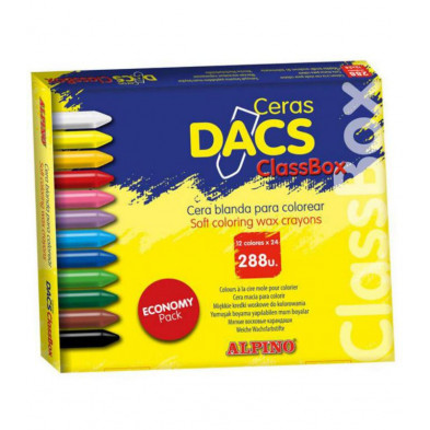 Ceras Blandas Dacs 12 Colores x 24 ud.