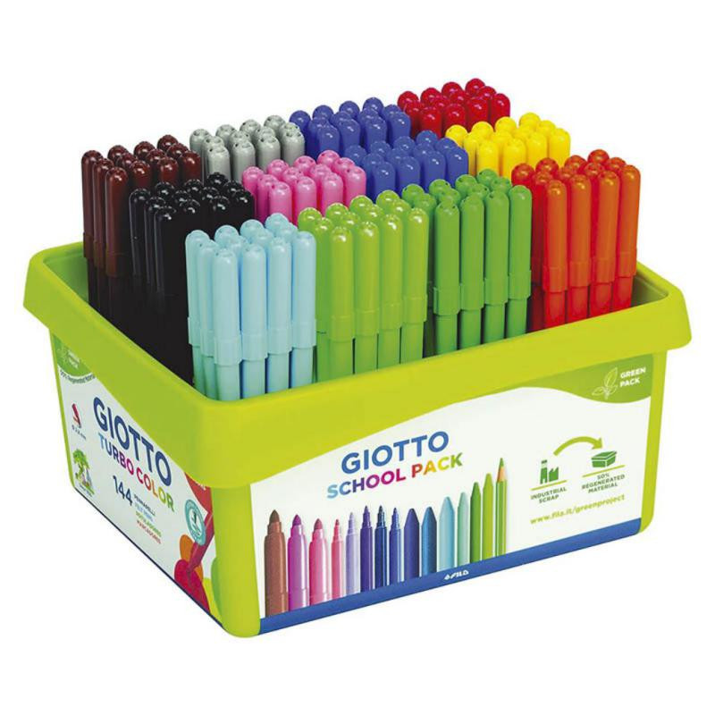 Rotuladores Giotto Turbo 12 Colores x 12 ud.