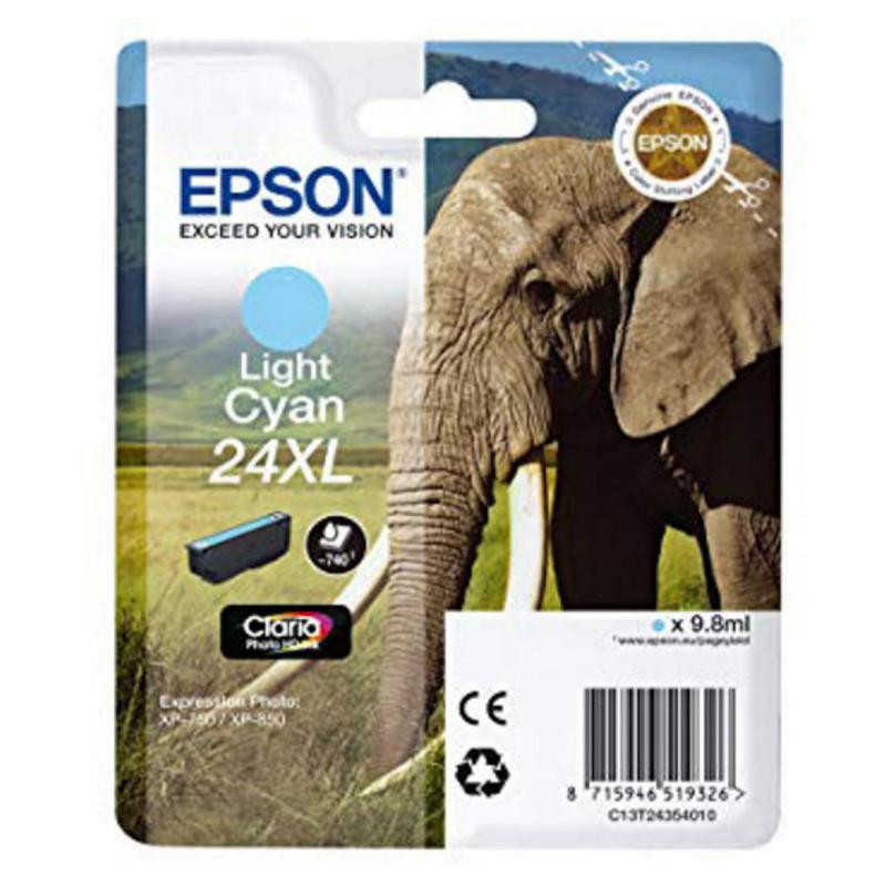 Cartucho de Tinta Epson T2435 Cian Claro