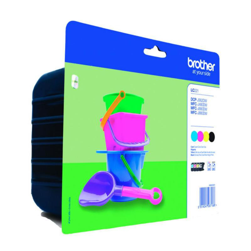 Cartucho de Tinta Brother LC221 Color 4/u