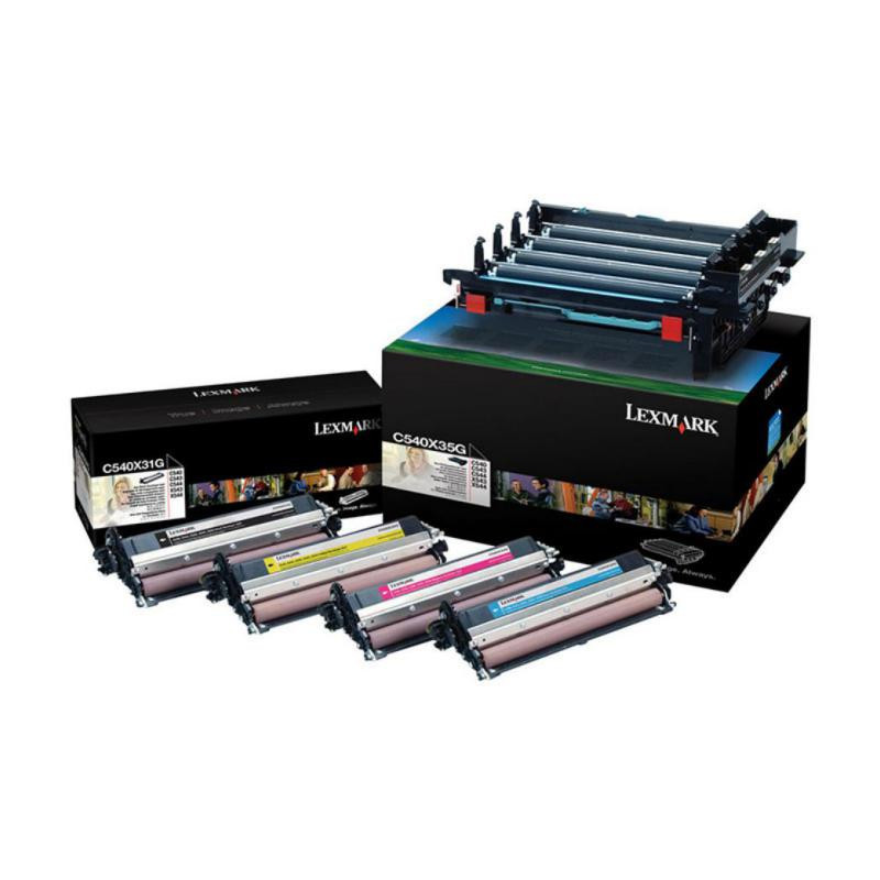 Kit Imagen Lexmark 0C540X74G Negro y Color 2/u