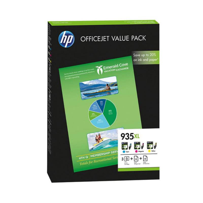 Cartucho de tinta HP 935 XL F6U78AE Color 3/u