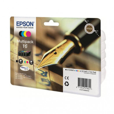 CARTUCHO INK-JET EPSON C13T16364012 COLOR PACK 4 UNIDADES