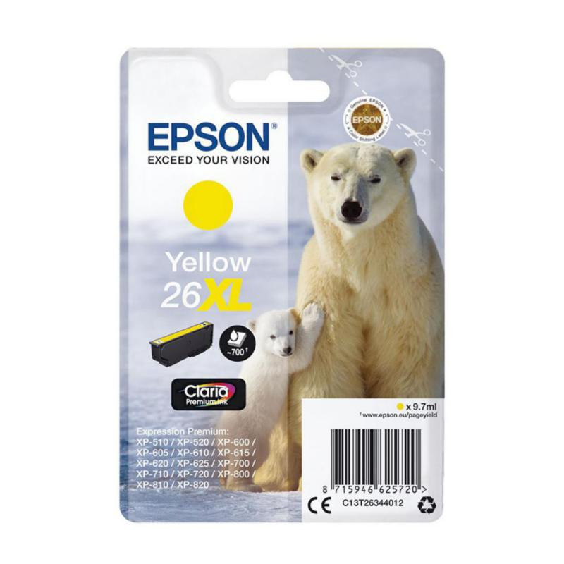 Cartucho de Tinta Epson C13T26344012 Amarillo