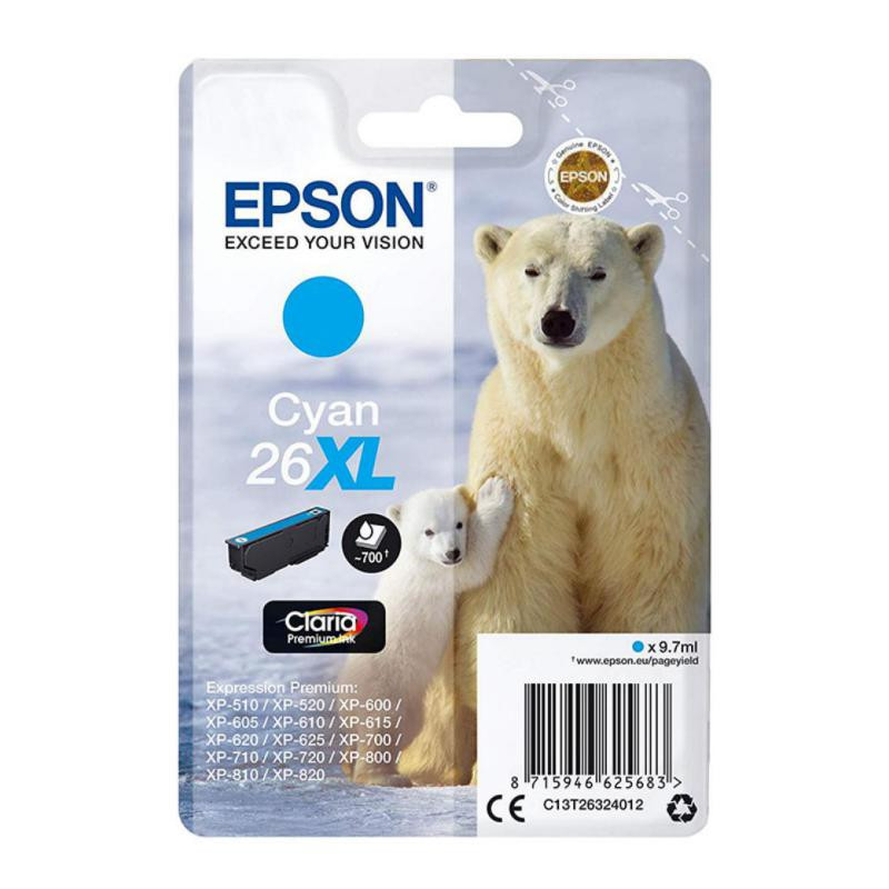 Cartucho de Tinta Epson C13T26324012 Cian