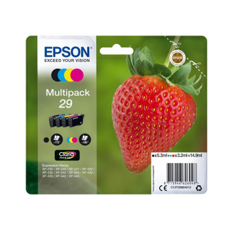 Cartucho de Tinta Epson C13T29864012 Negro y Color 4/u