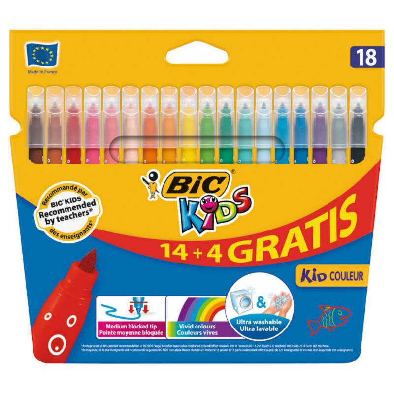 Rotuladores Bic Kids Couleur 18 Colores