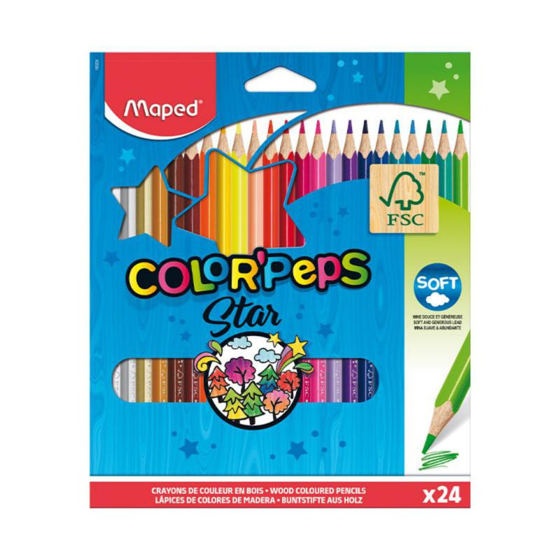 LÃ¡pices de colores Maped Color Peps 24 colores