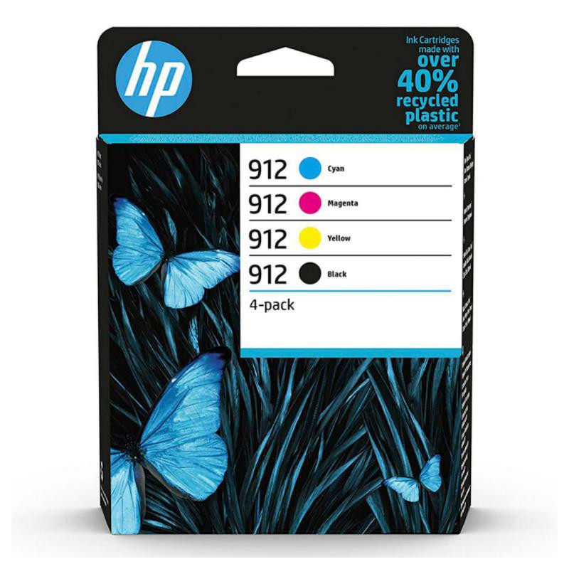 Cartucho HP 912 Pack 4 Colores C+M+Y+K