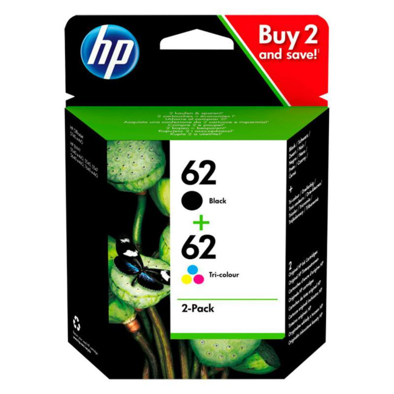 Cartucho HP Envy 5640 NÂº62 Pack Negro + Color