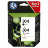 Cartucho HP 304 Pack Negro + Color