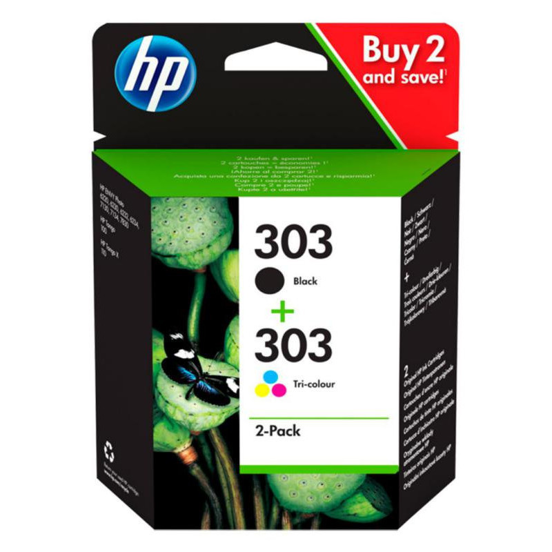 Cartucho HP 303 Pack Negro + Color