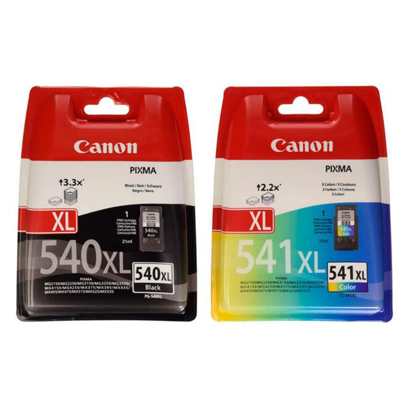 Cartucho Canon 540XL Negro + 541XL Color