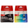 Cartucho Canon 540XL Negro + 541XL Color