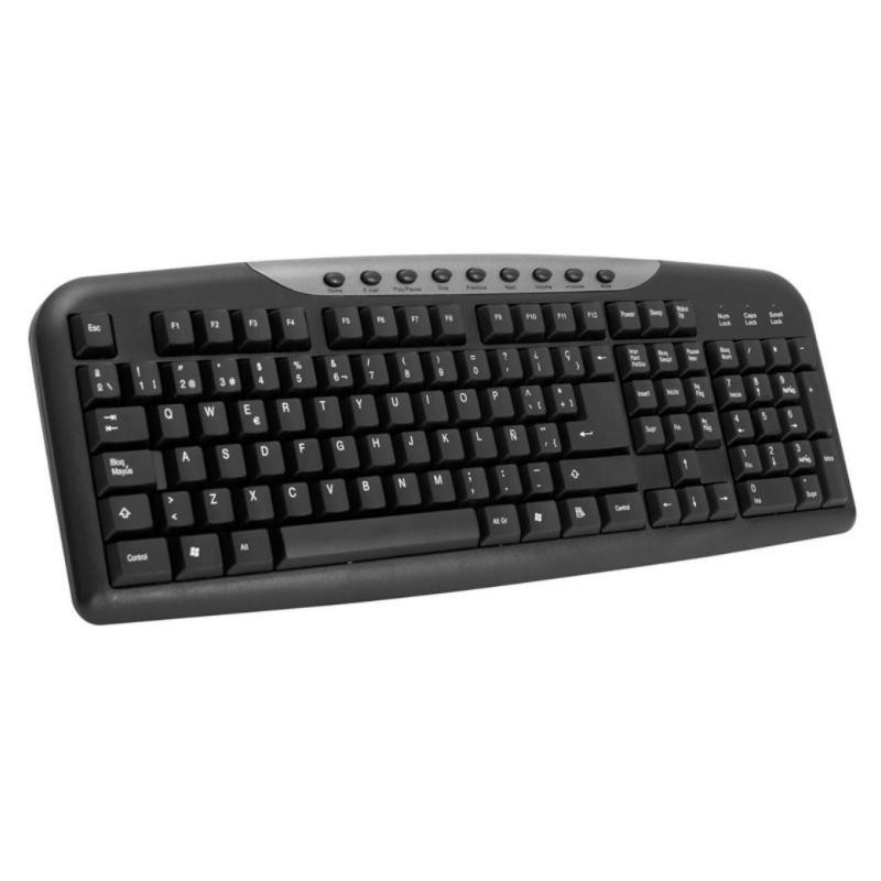 Teclado Plus Multimedia Negro