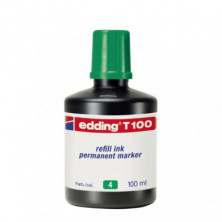 Tinta Edding T-100 100 ml. Verde