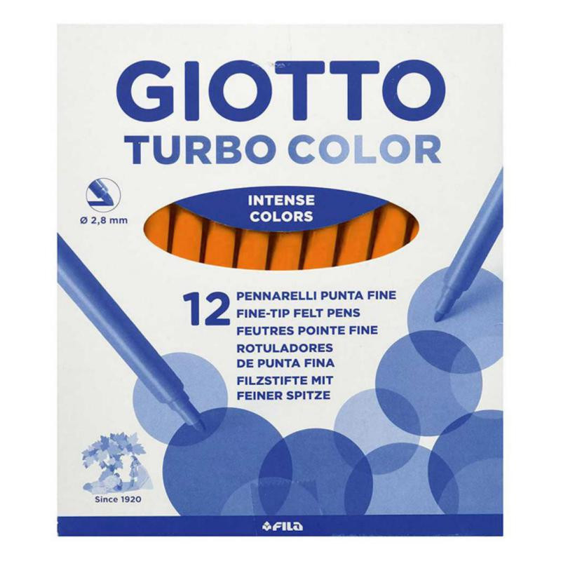 Rotulador Giotto Turbo Color 12 unid naranja