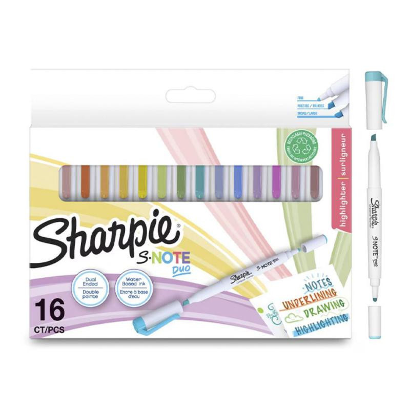 Rotuladores Sharpie Note Duo 16 Colores