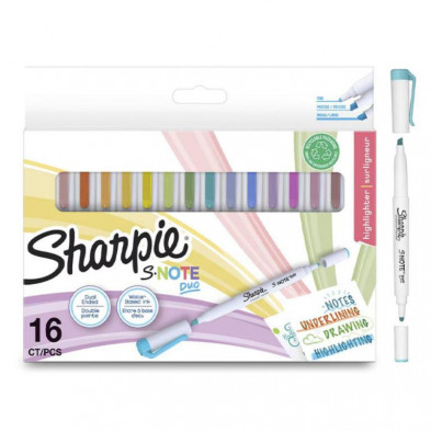 Rotuladores Sharpie Note Duo 16 Colores