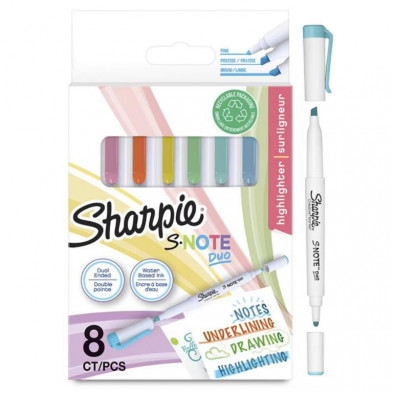 Rotuladores Sharpie Note Duo 8 Colores