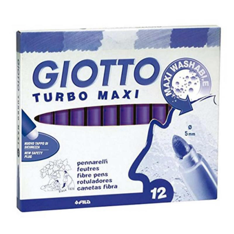 Rotulador Giotto Turbo Maxi 12 unid violeta