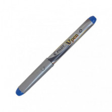 Pluma Pilot V-Pen Silver Azul