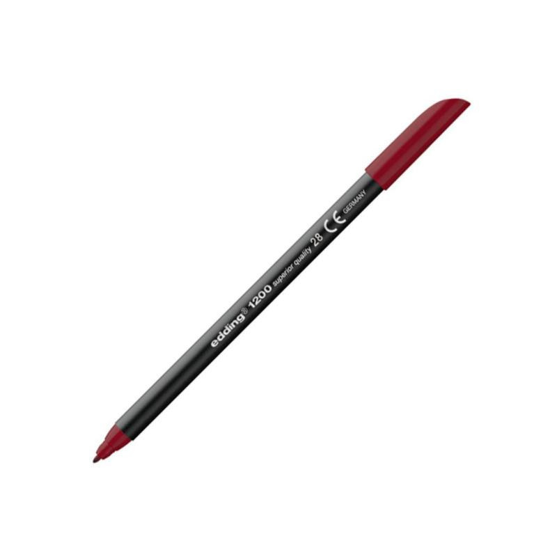 Rotulador Punta Fibra Edding 1200 Rojo InglÃ©s