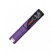 Rotulador de Tiza LÃ­quida Uni Chalk Punta Biselada 8 mm. Violeta