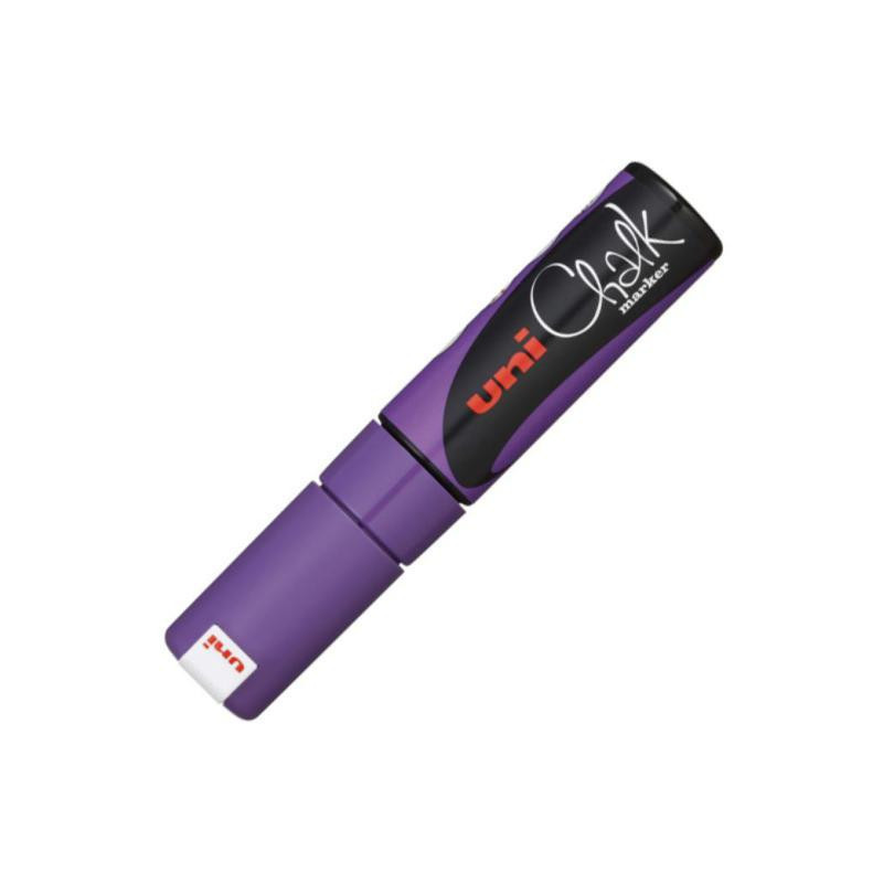 Rotulador de Tiza LÃ­quida Uni Chalk Punta Biselada 8 mm. Violeta