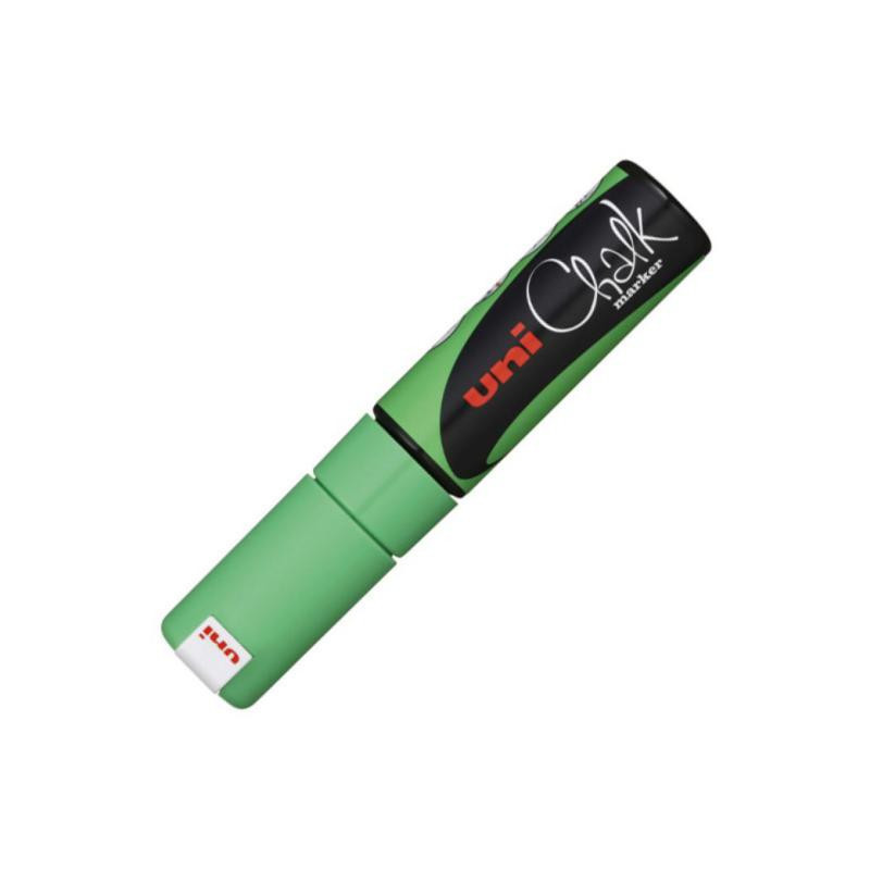 Rotulador de Tiza LÃ­quida Uni Chalk Punta Biselada 8 mm. Verde