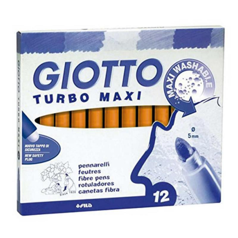 Rotulador Giotto Turbo Maxi 12 unid naranja