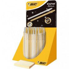 BolÃ­grafo Tinta Aceite Bic Cristal Oro y Plata Expositor /40 ud.