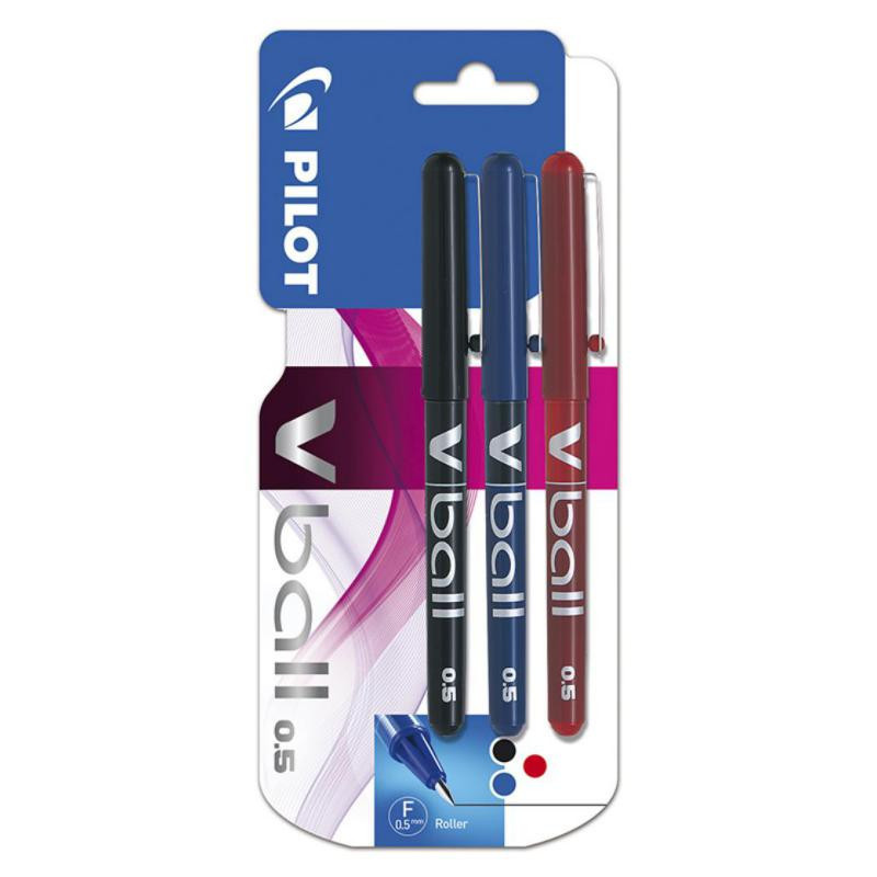 BolÃ­grafo Tinta LÃ­quida Pilot V-Ball 05 Colores Surtidos BlÃ­ster /3 ud.