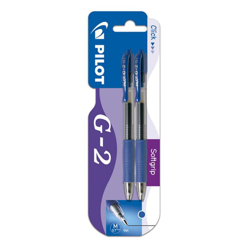 BolÃ­grafo Tinta Gel Pilot G-2 Azul BlÃ­ster /2 ud.