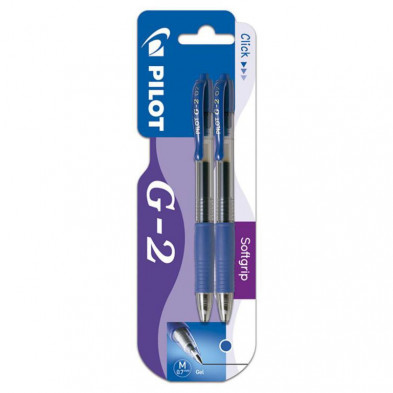 BolÃ­grafo Tinta Gel Pilot G-2 Azul BlÃ­ster /2 ud.