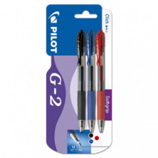 BolÃ­grafo Tinta Gel Pilot G-2 Colores Surtidos BlÃ­ster /3 ud.