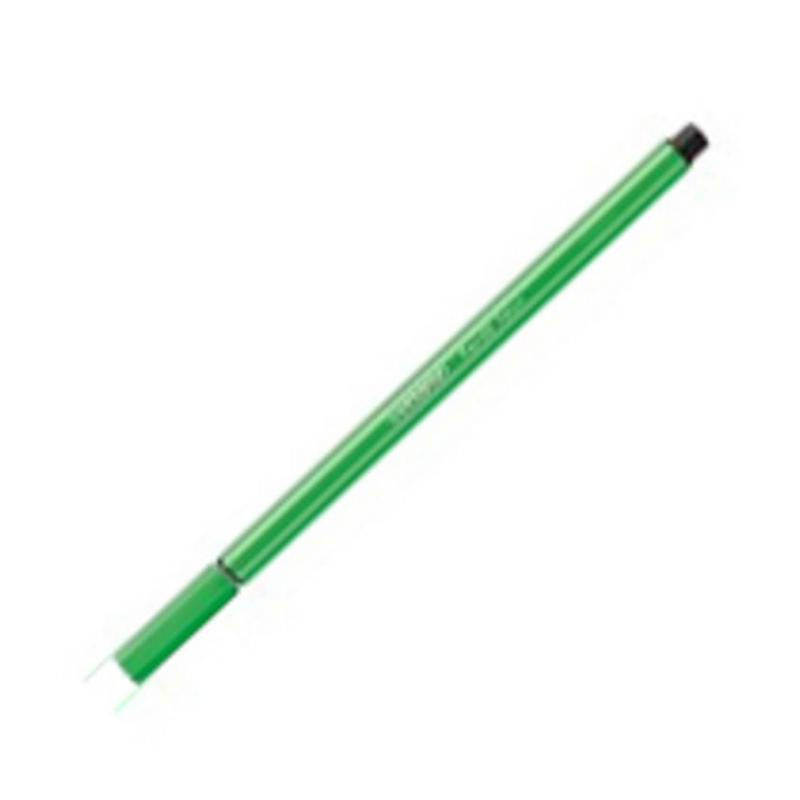 Rotulador Punta Fibra Stabilo Pen-68 Verde Fluor