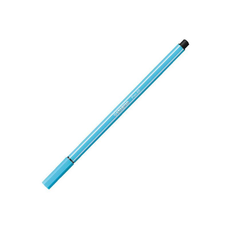 Rotulador Punta Fibra Stabilo Pen-68 Azul Fluor