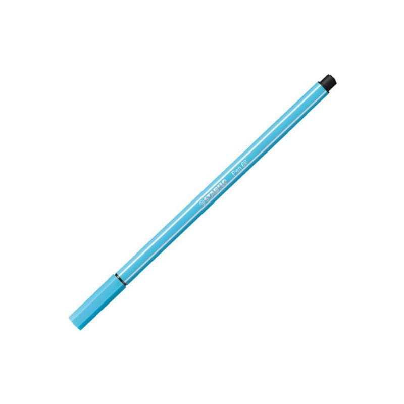 Rotulador Punta Fibra Stabilo Pen-68 Azul Celeste