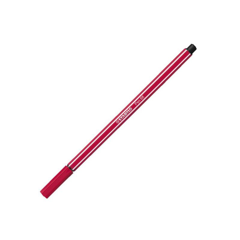 Rotulador Punta Fibra Stabilo Pen-68 Rojo Oscuro