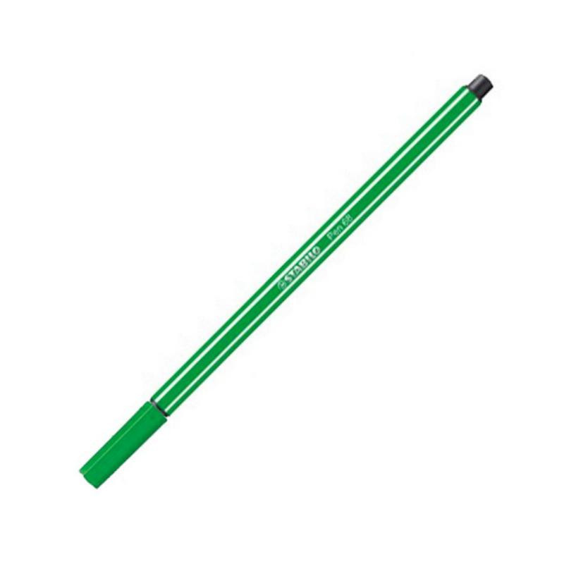 Rotulador Punta Fibra Stabilo Pen-68 Verde