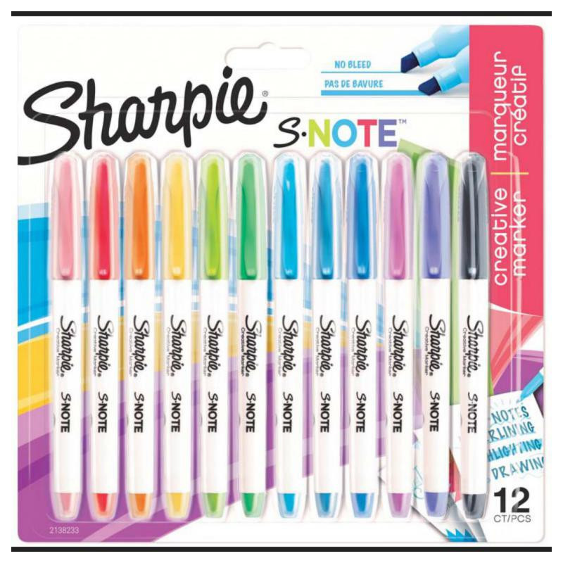 Sharpie S Note Blister 12 ud. surtidas