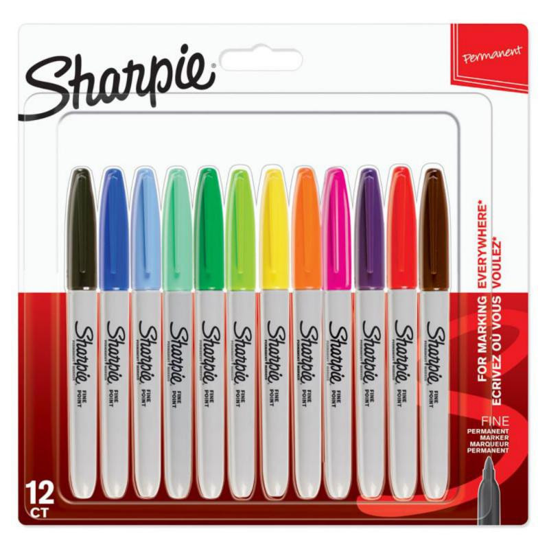 Rotulador Sharpie Fine blÃ­ster 12 colores