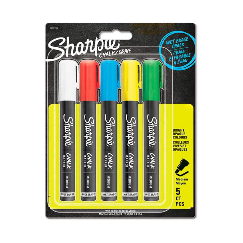 Marcador Tinta de Tiza Sharpie Chalk 5 ud.