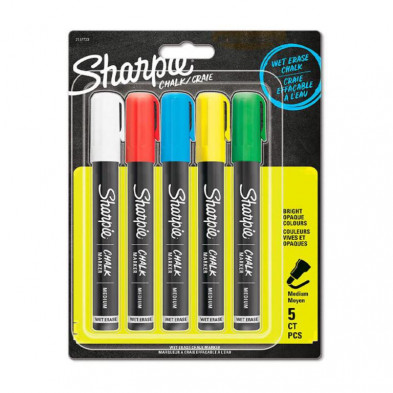 Marcador Tinta de Tiza Sharpie Chalk 5 ud.