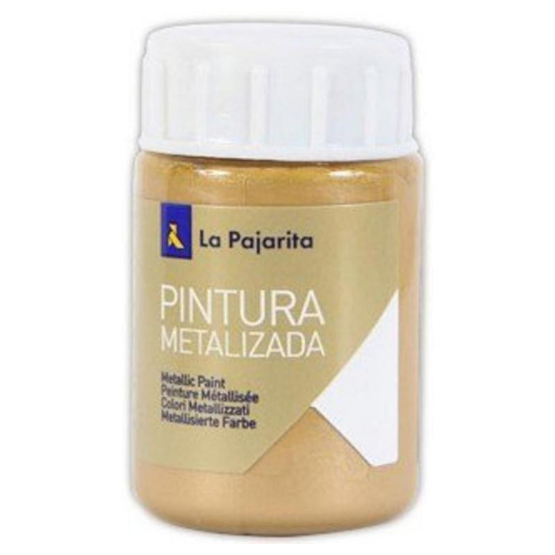 TÃ©mpera La Pajarita 35ml. Oro Rico