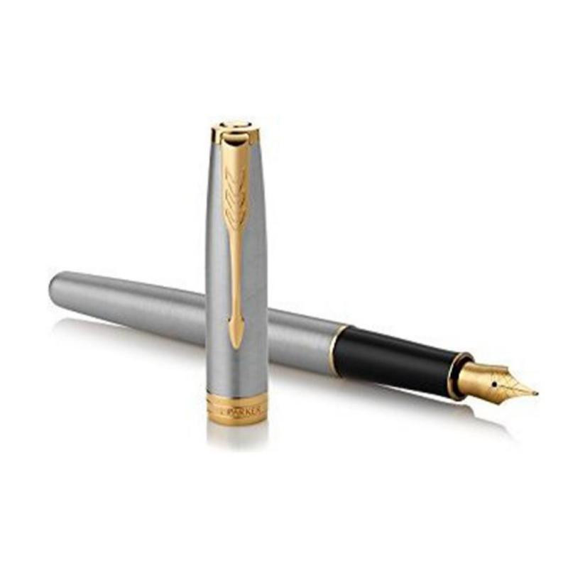 Pluma EstilogrÃ¡fica Parker Sonnet Stainless GT Acero Oro