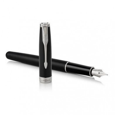 Pluma EstilogrÃ¡fica Parker Sonnet GT Negro Plata