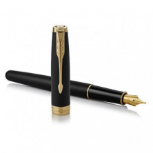 Pluma EstilogrÃ¡fica Parker Sonnet GT Negro Oro