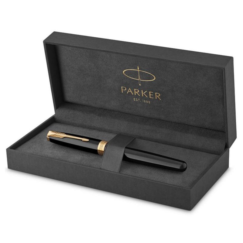 Roller Parker Sonnet GT Lacado Negro Oro